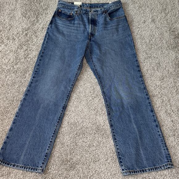 Levi's Men's Blue 501 90s Mid Rise Straight Jeans Size 31X30 NWT - Picture 1 of 12